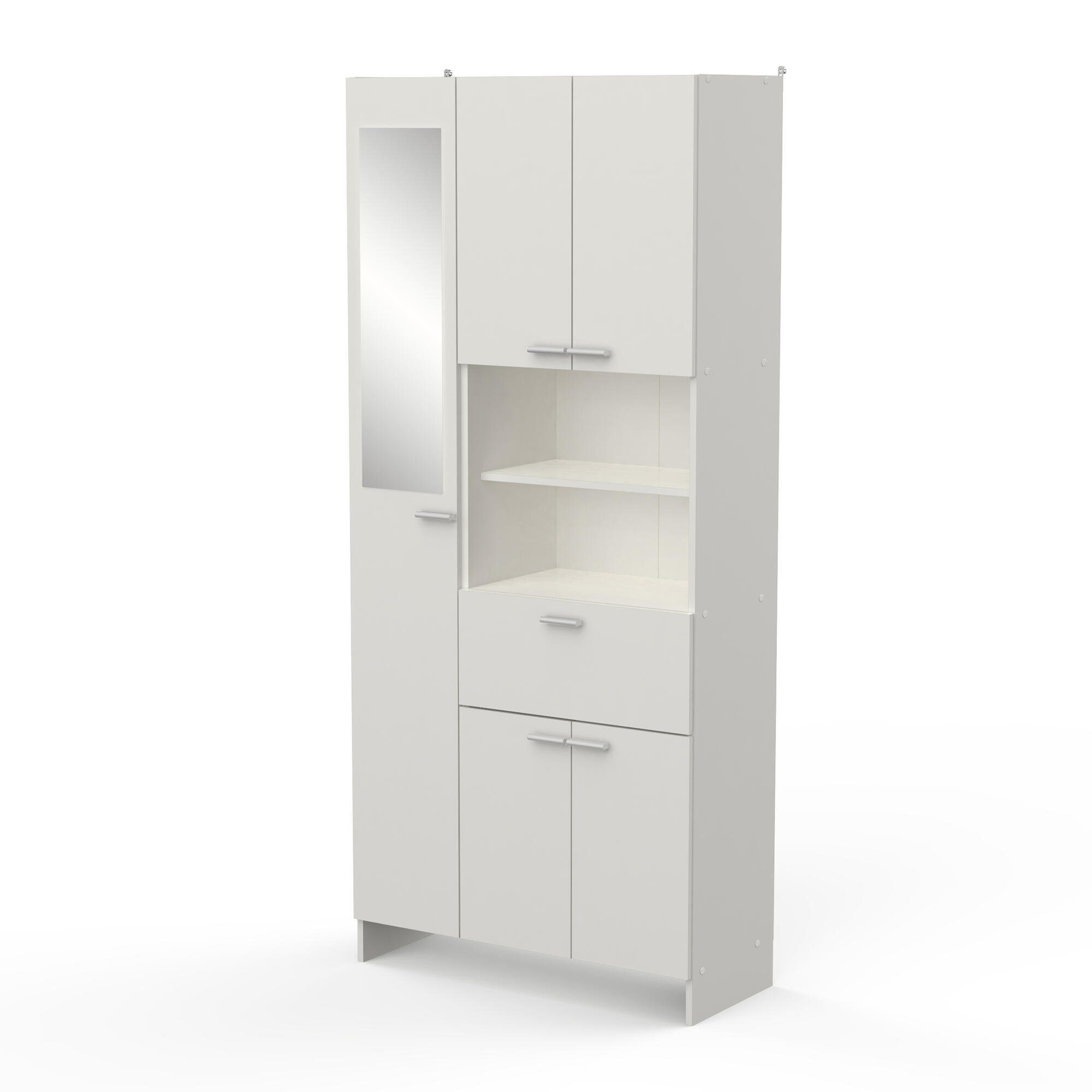 habeig Badezimmerspiegelschrank Badschrank weiß Hochschrank Spiegel günstig online kaufen