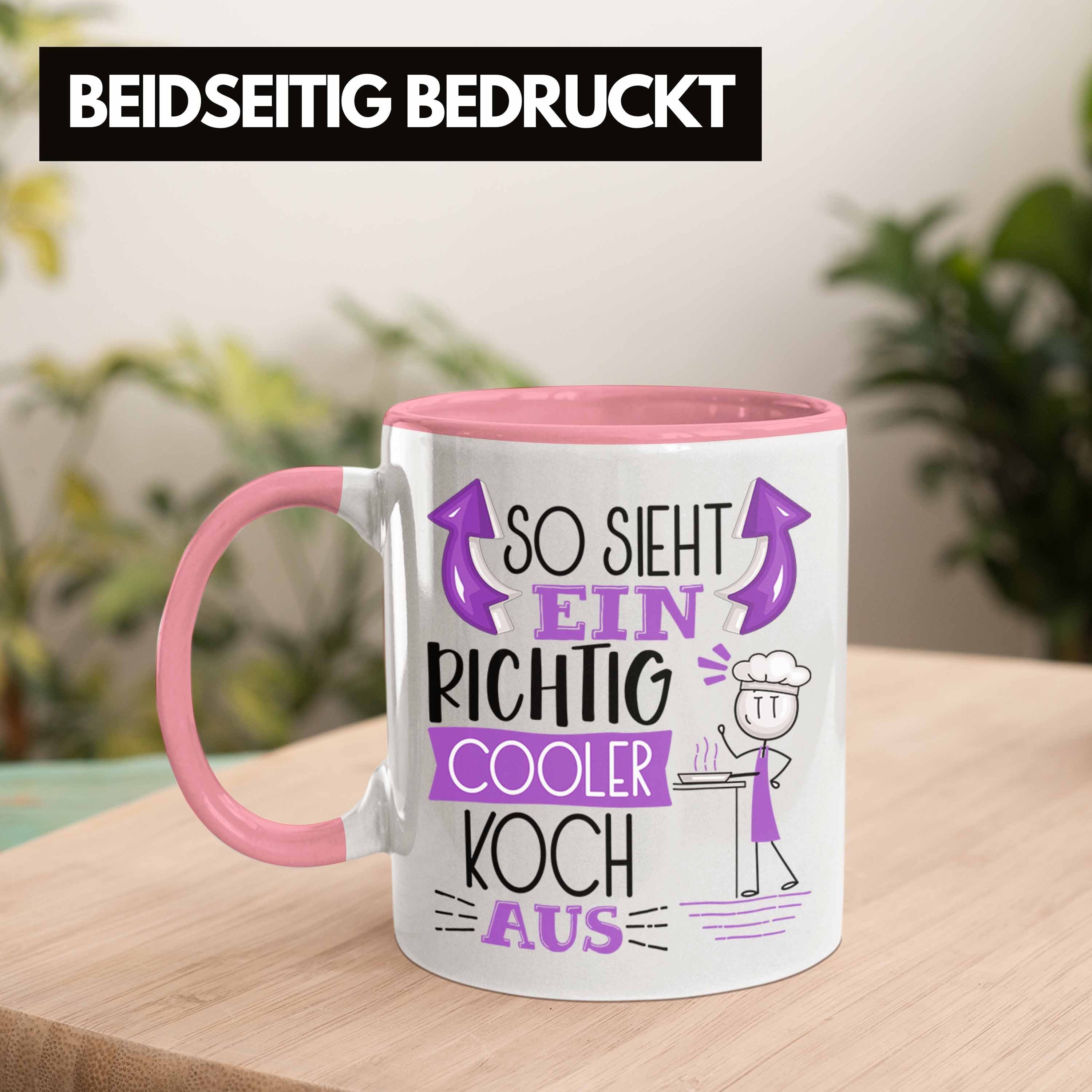 RIchtig Geschenk So Tasse Koch Sieht Ein Cooler Aus Geschenkidee Rosa Koch Tasse Trendation