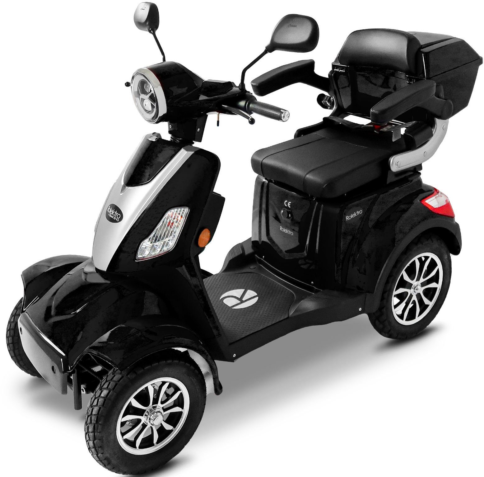 Rolektro Elektromobil Rolektro E-Quad 25 V.3, Lithium Akku, 25 km/h, (mit Topcase)