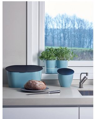 Mepal Tischrestebehälter Abfallbehälter Calypso, Plastik, Nordic Blau