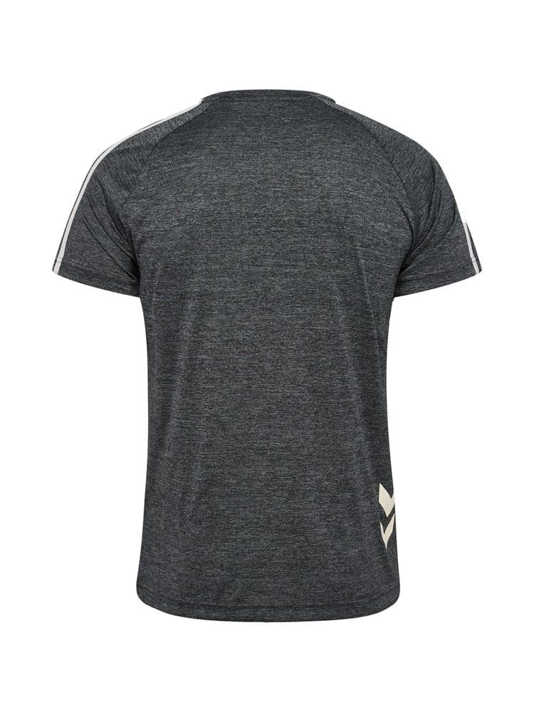 hummel T-Shirt hmlDucas (100% Polyester) Kurzarm schwarz/grau Herren günstig online kaufen