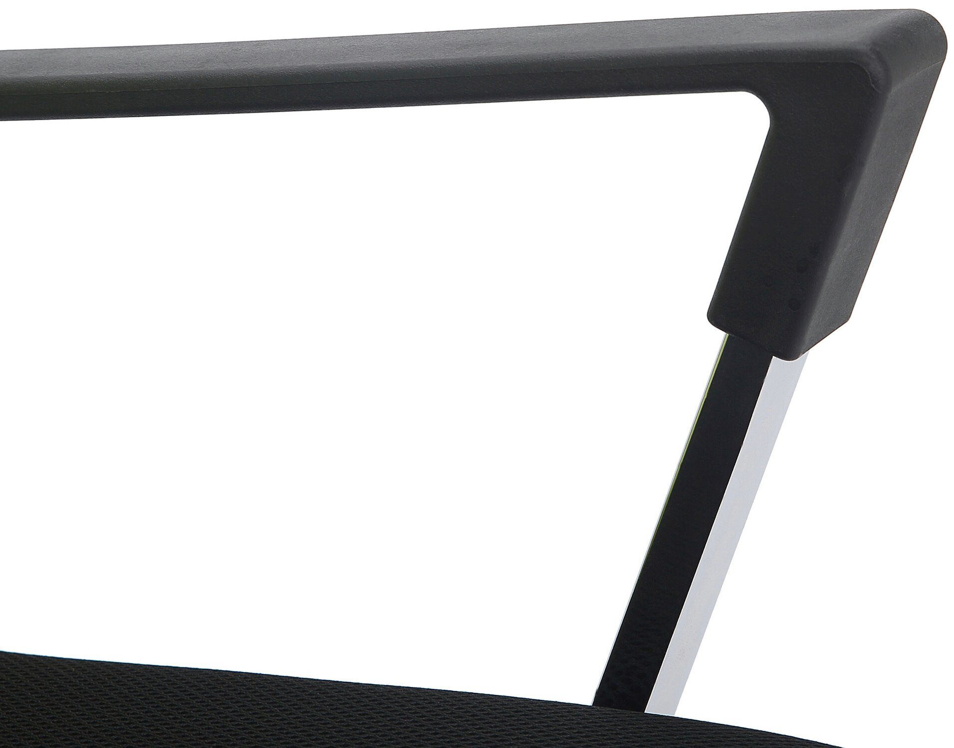 TPFLiving Bürostuhl Mabel mit Netzbezug XXL), schwarz/rot chrom Rückenlehne Chefsessel, Sitz: drehbar Bürostuhl (Schreibtischstuhl, 360° Drehstuhl, - Metall bequemer höhenverstellbar Gestell: und 