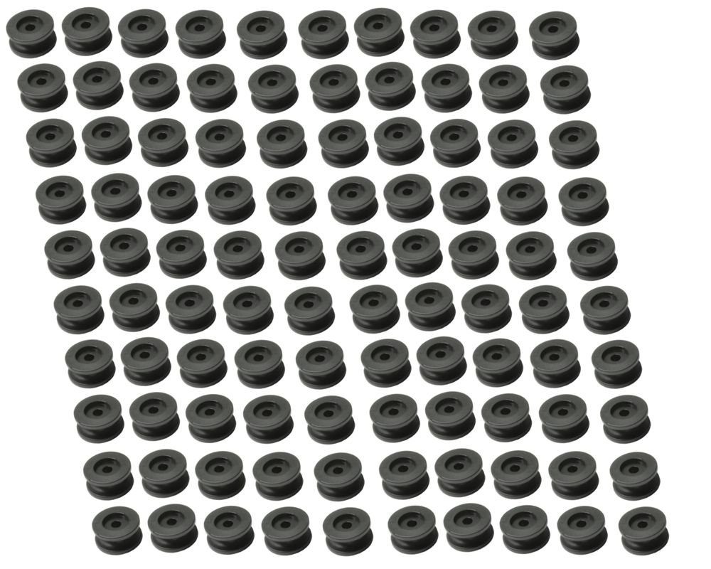 Miederhoff Anhänger Rundknopf - Set 100 Stück - 6-8 mm - Expanderseil - Planenknopf