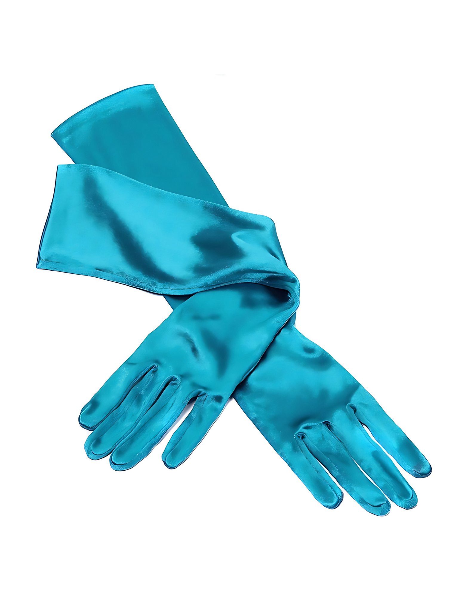 thetru Kostüm Gala Handschuhe in verschiedenen Farben, Lange, satinglänzende Handschuhe für Damen