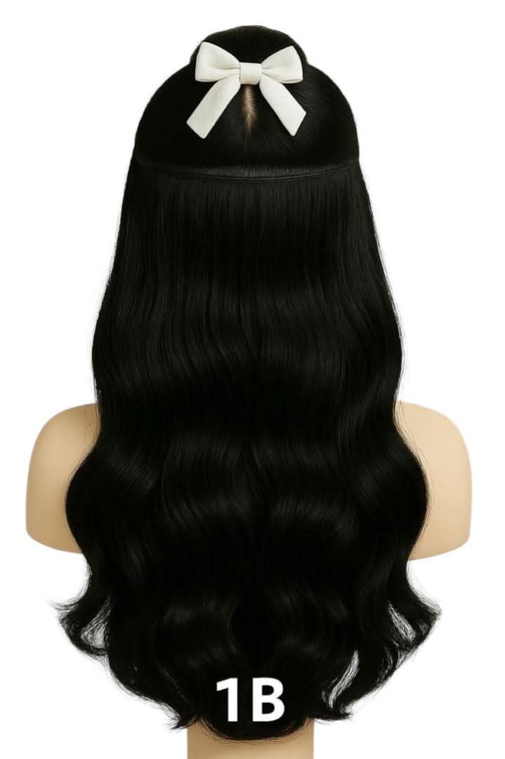 NOGI Kunsthaar-Extension NOGI Glam Clip, Clip-In Haarteil, 50 cm Länge, hitzebeständig für Glam-Look