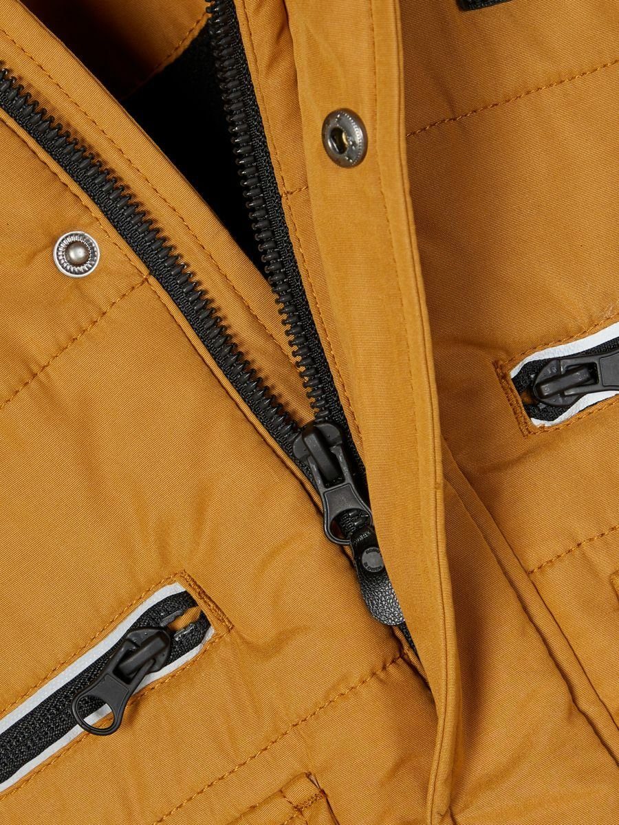 Name It Winterjacke Name It Jungen Pufferjacke gesteppte mit Kapuze 104 mit Kapuze, mit abnehmbarer Kapuze, mit Stehkragen – Bild 3 von 5