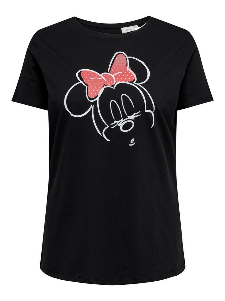 ONLY CARMAKOMA Rundhalsshirt CARSLEEPYMICKEY LIFES/S LONG TEE LCS JRS mit  Mickey oder Minnie Druck