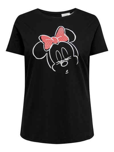 ONLY CARMAKOMA Rundhalsshirt CARSLEEPYMICKEY LIFES/S LONG TEE LCS JRS mit Mickey oder Minnie Druck