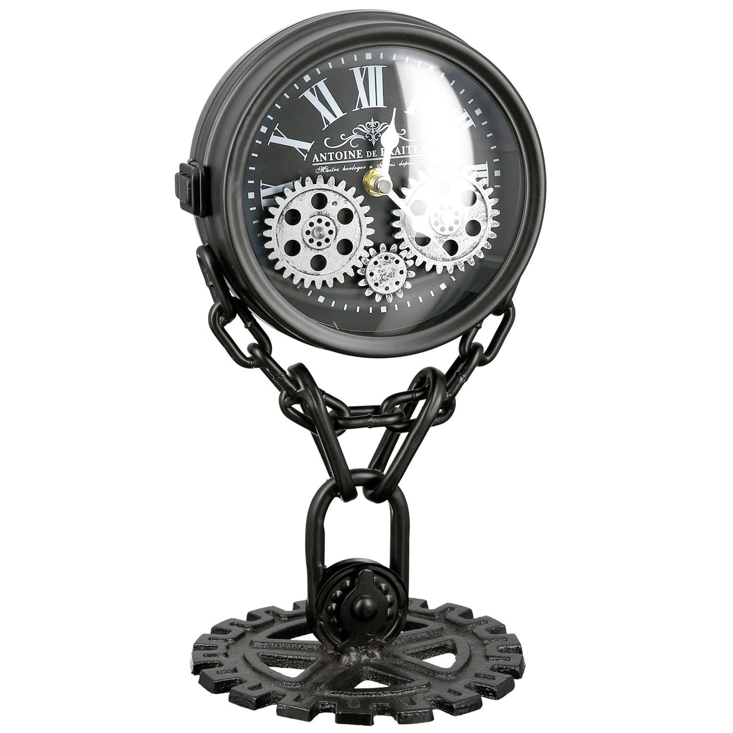 Chain Uhr by GILDE 33cm - B. Gilde schwarz-silber x Casablanca H. GILDE - Uhr 18cm