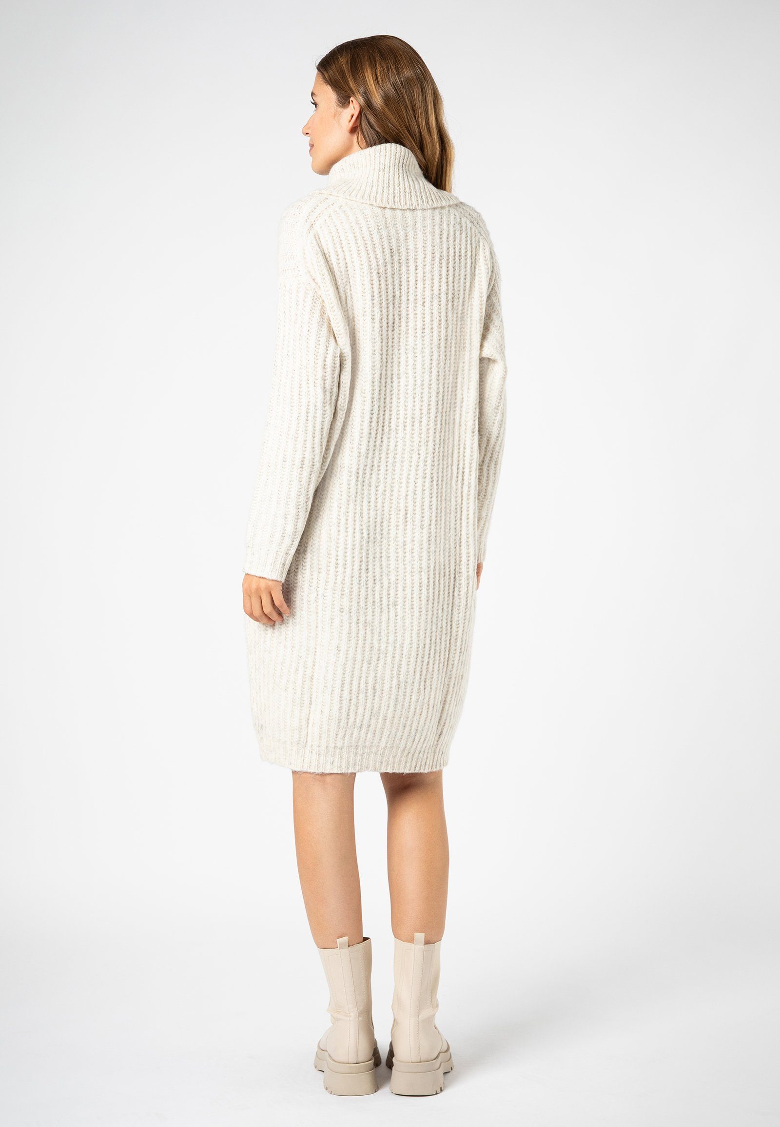 SUBLEVEL Strickkleid Damen Strickkleid mit Rollkragen Oversize