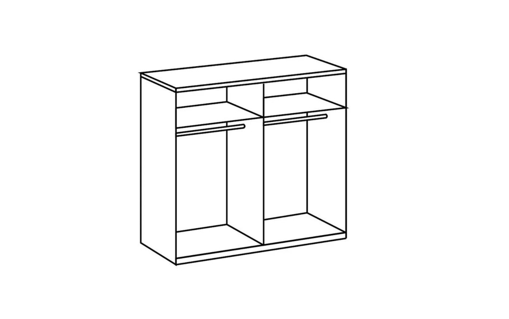 Interdesign24 Schlafzimmer-Set Aurora, (7-teilig, im klassischen Barock Stil, inkl. Bett 180 x 200 cm mit gepolstertem Kopf- und Fußteil), in Cremeweiß/Beige