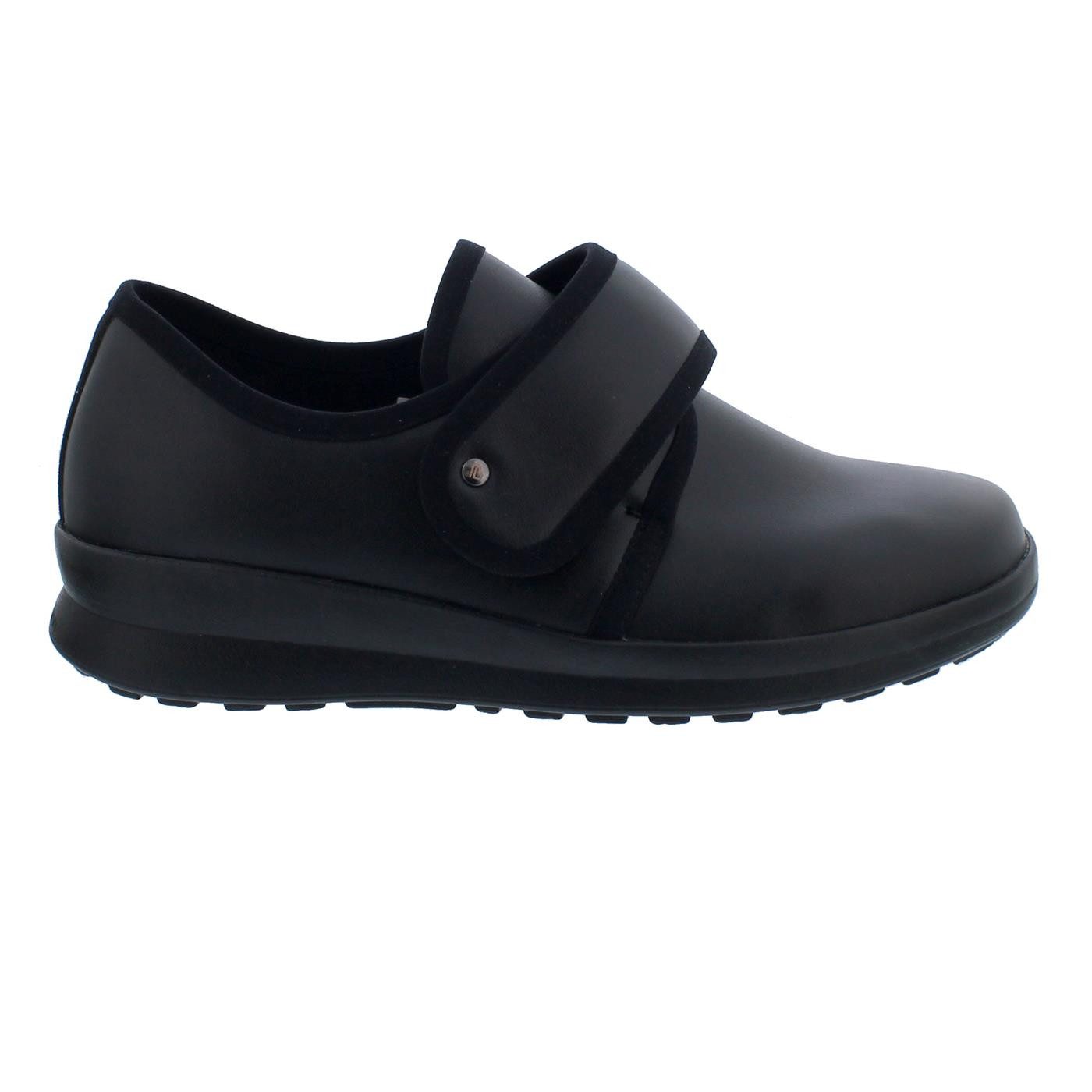 Berkemann Maxine, Halbschuh, schwarz, Stretch, Klettverschluss, Wechse Klettschuh