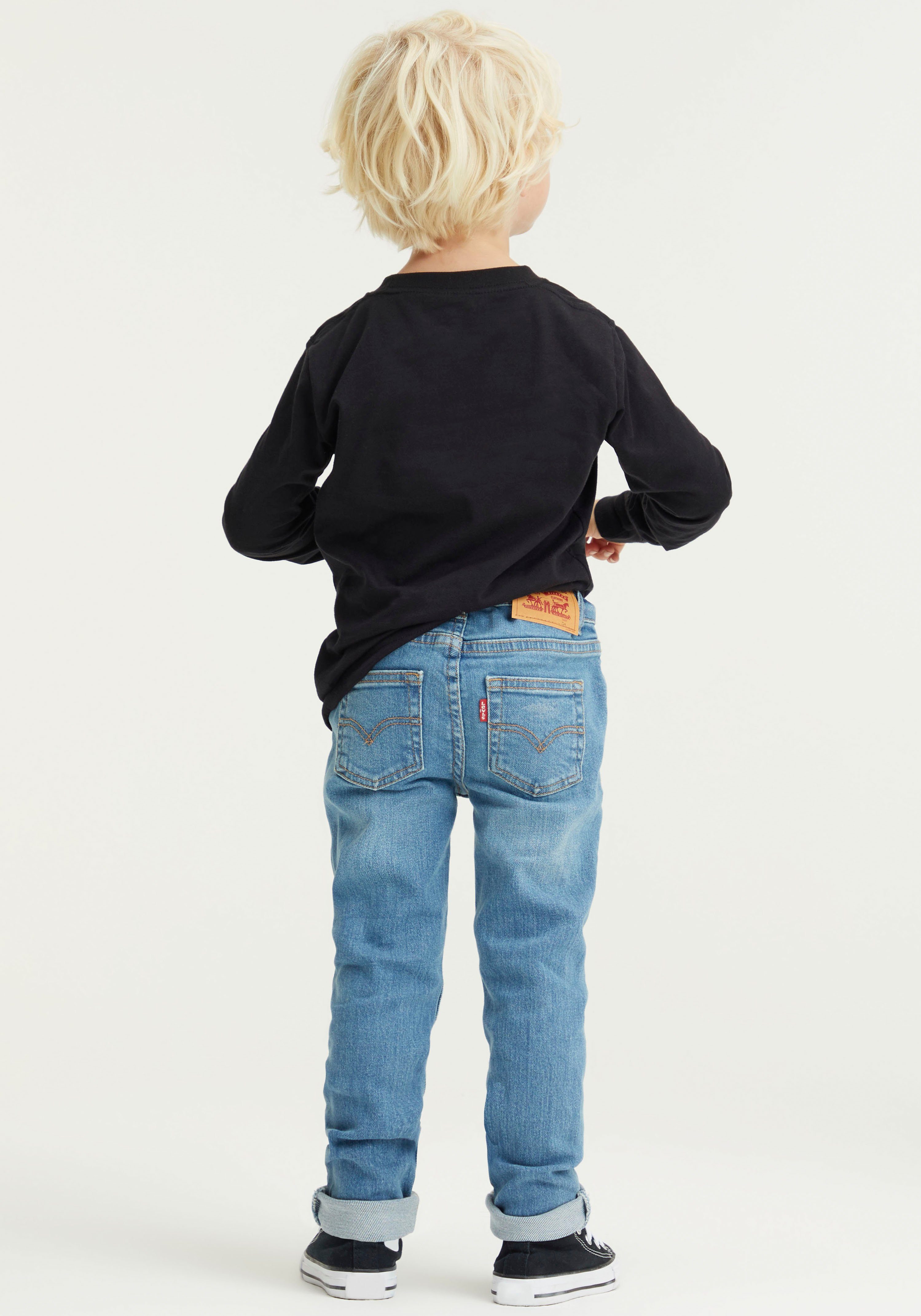 TAPER BOYS blue denim for Skinny-fit-Jeans SKINNY Levi's® JEANS Kids used