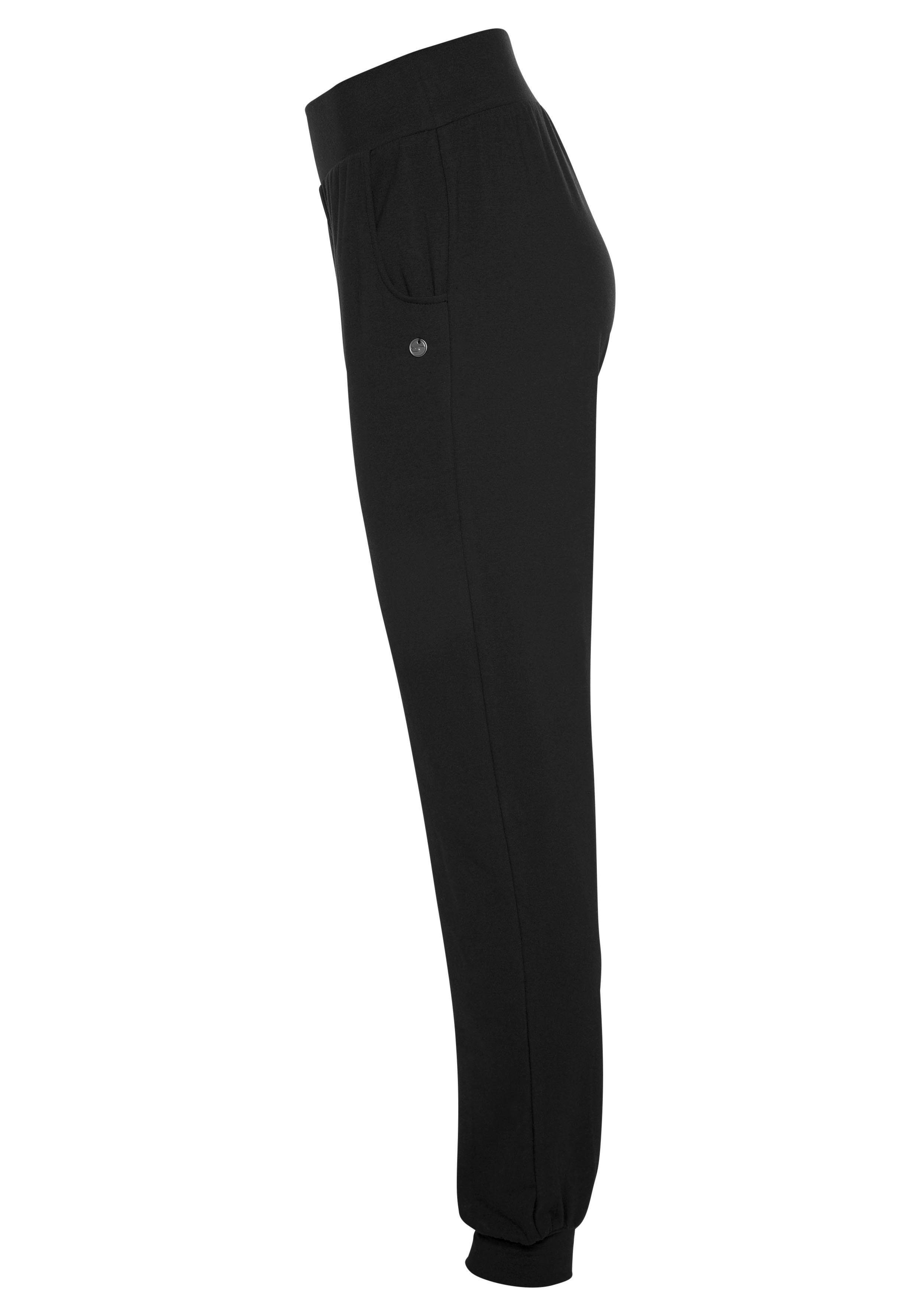 Sportswear Fit Ocean schwarz & - - Relax Loose Yoga Yogahose Soulwear Pants