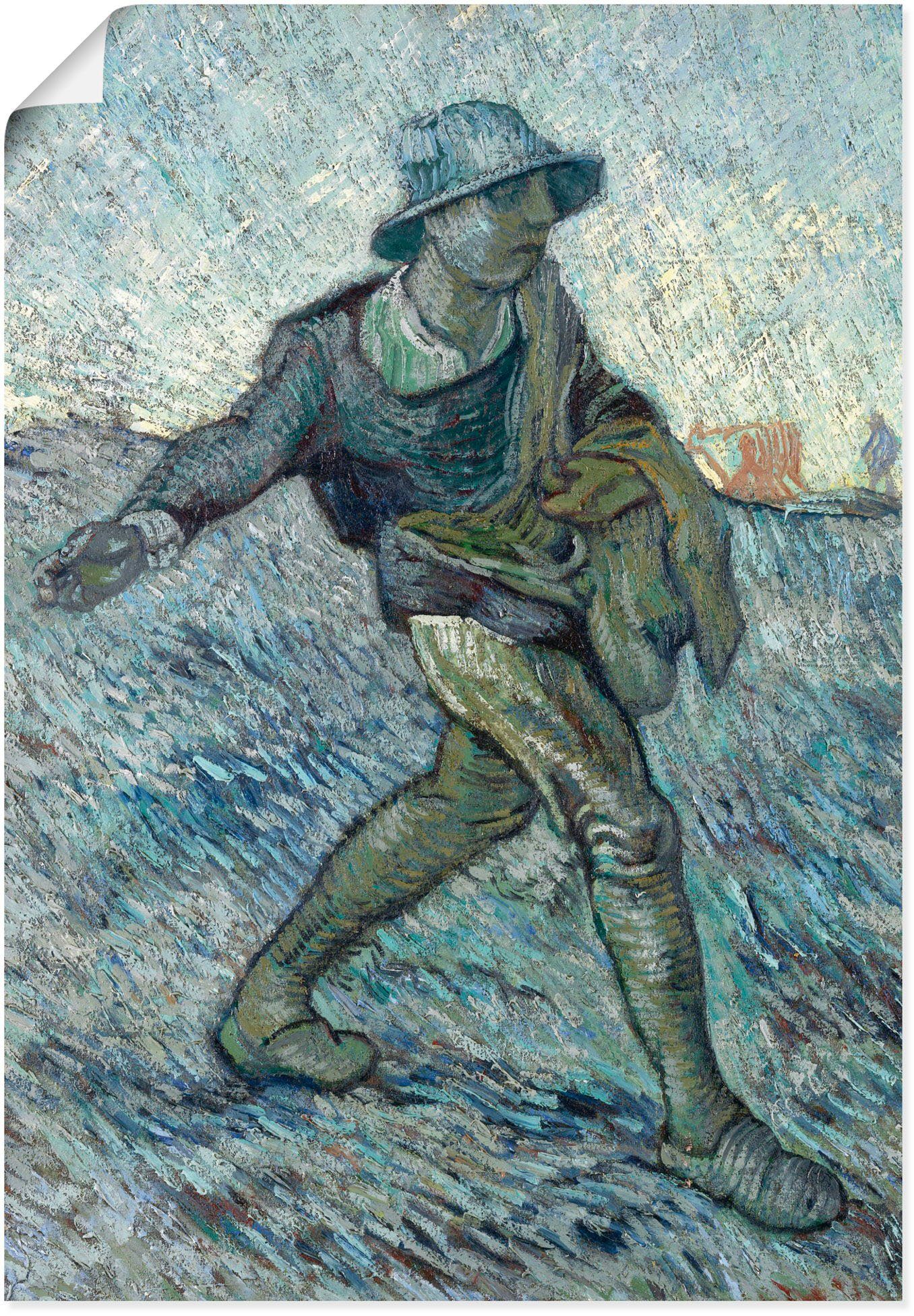 Artland Wandbild Der Sämann (nach Millet). 1890, Bilder von Männern (1 St), als Alubild, Leinwandbild, Wandaufkleber oder Poster in versch. Größen