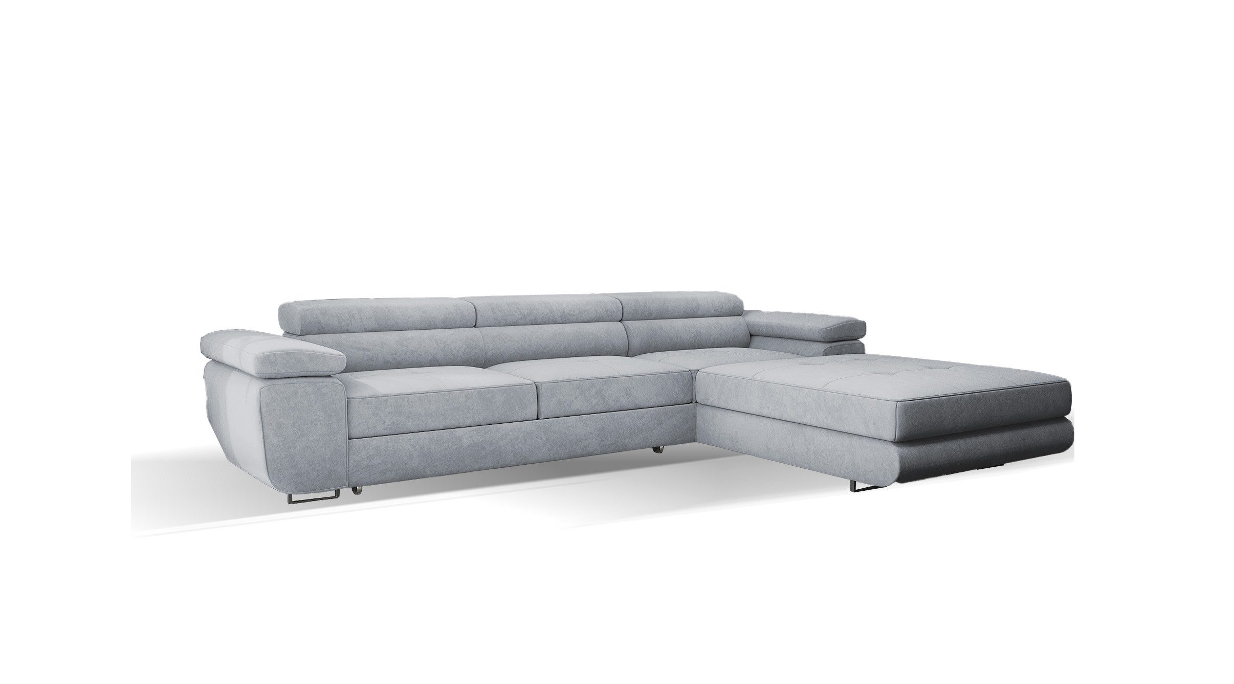 Goldstoff Ecksofa mit Schlaffunktion und Bettkasten, günstig online kaufen