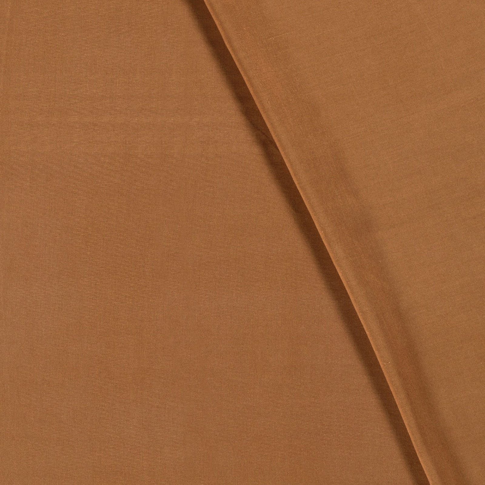 maDDma Stoff Popeline Viskose uni Sommerstoff Fahnentuch Cretonne ab 1m x 1,45m, 156 - lehmbraun