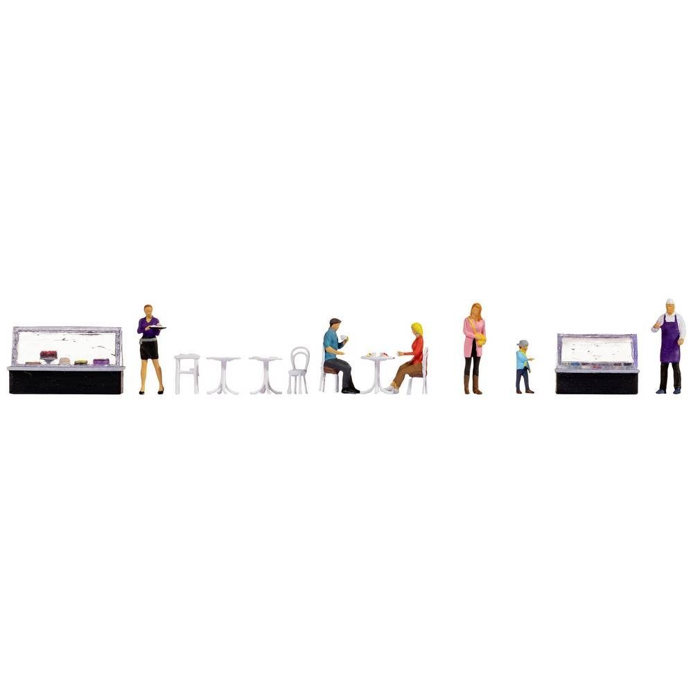 NOCH Modelleisenbahn-Figur H0 Figuren-Themenwelt "Cafe" 16245