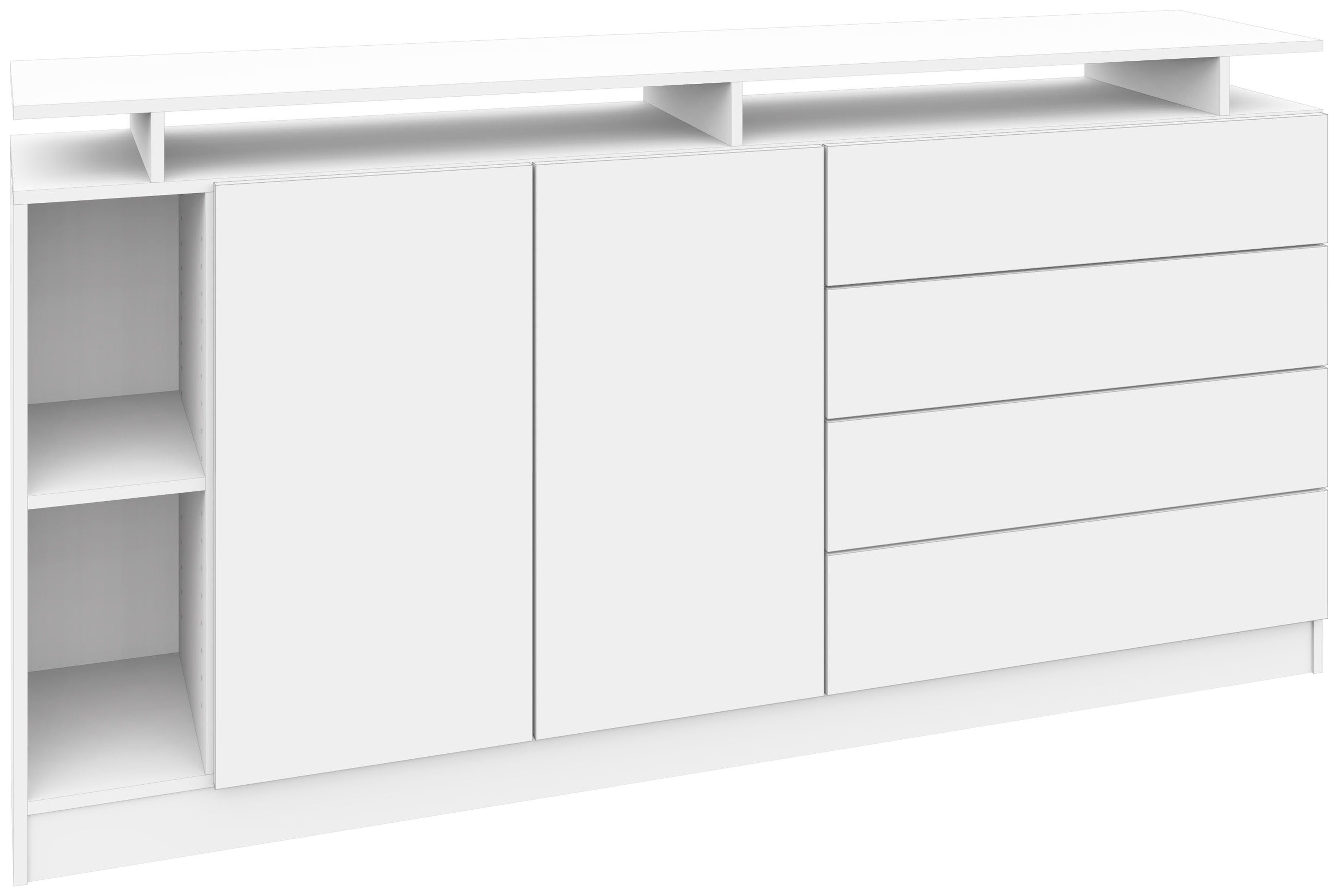 borchardt Möbel Sideboard Vaasa, moderne grifflose günstig online kaufen