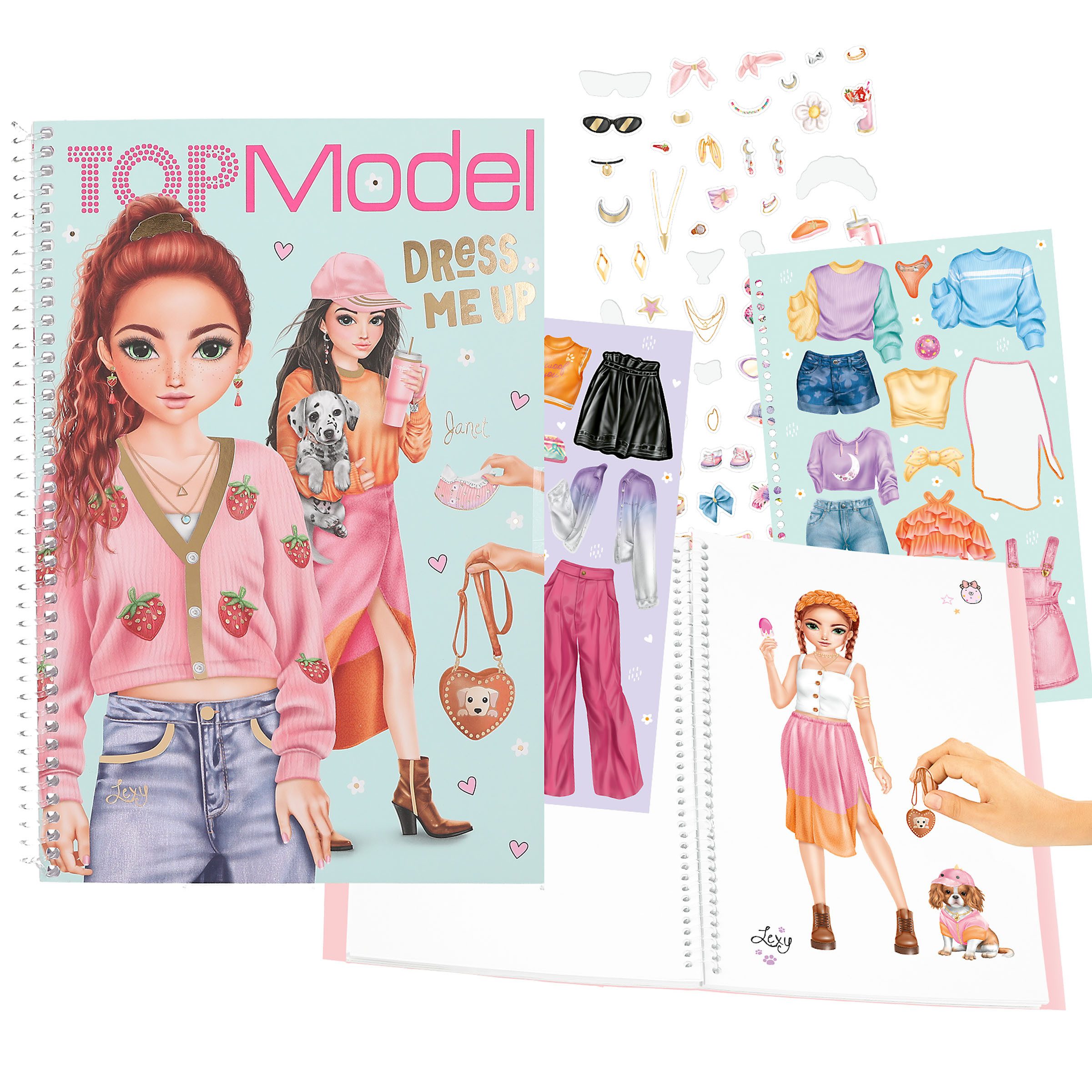 Depesche Stickerbuch DEPESCHE TOPModel Stickerbuch Dress Me Up