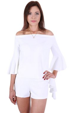 Sarcia.eu Rüschenbluse John Zack Ecru Spanische Bluse mit Rüsche XL