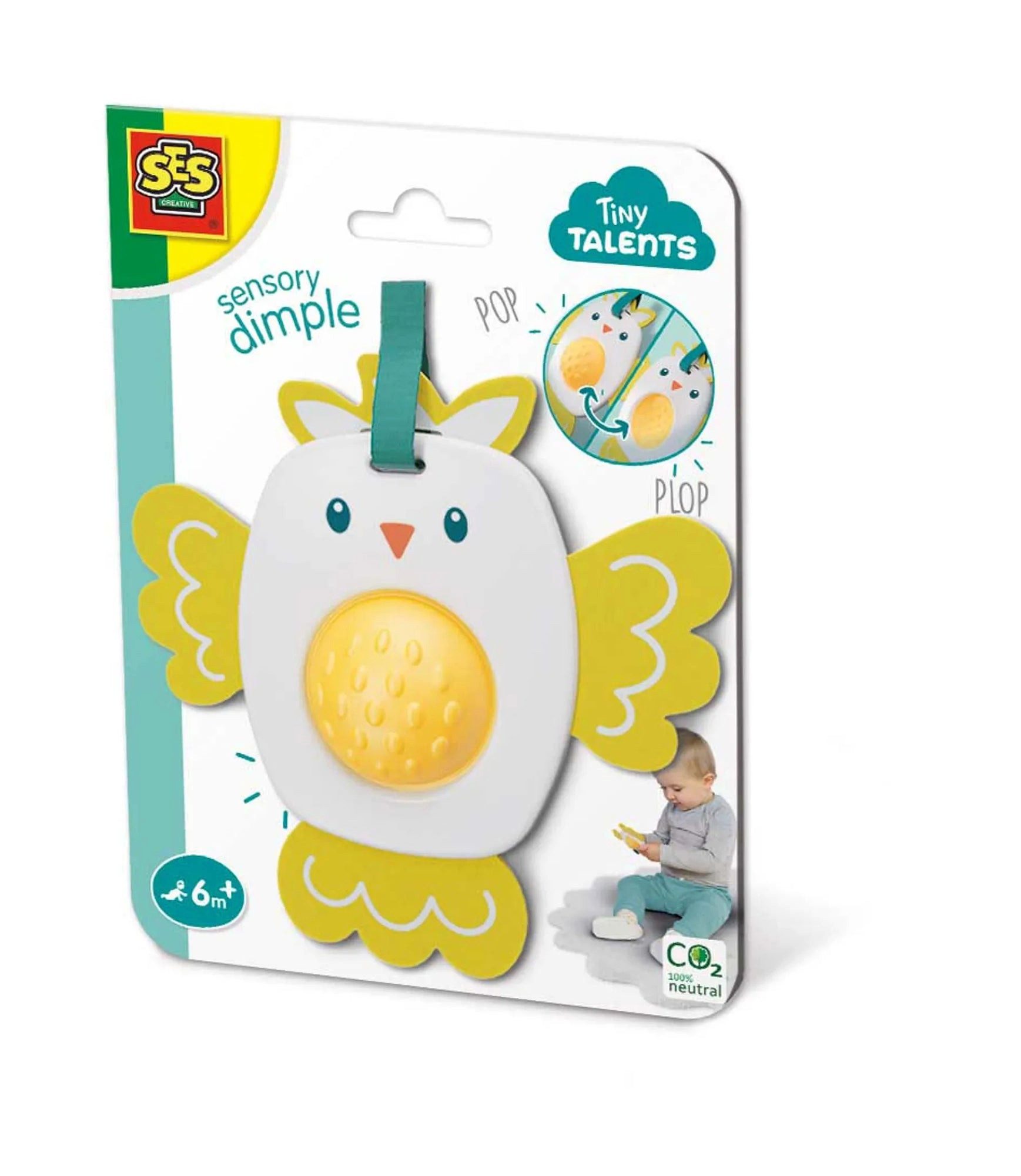 SES Creative Spiel SES Creative Greifspielzeug Dimple Vogel - Sensorisches Lernspielzeug