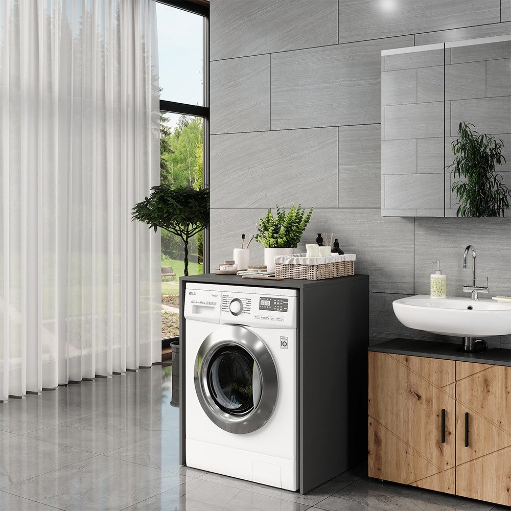 Vicco Waschmaschinenumbauschrank Irma, Anthrazit, 68 x 88.5 cm (1-St)