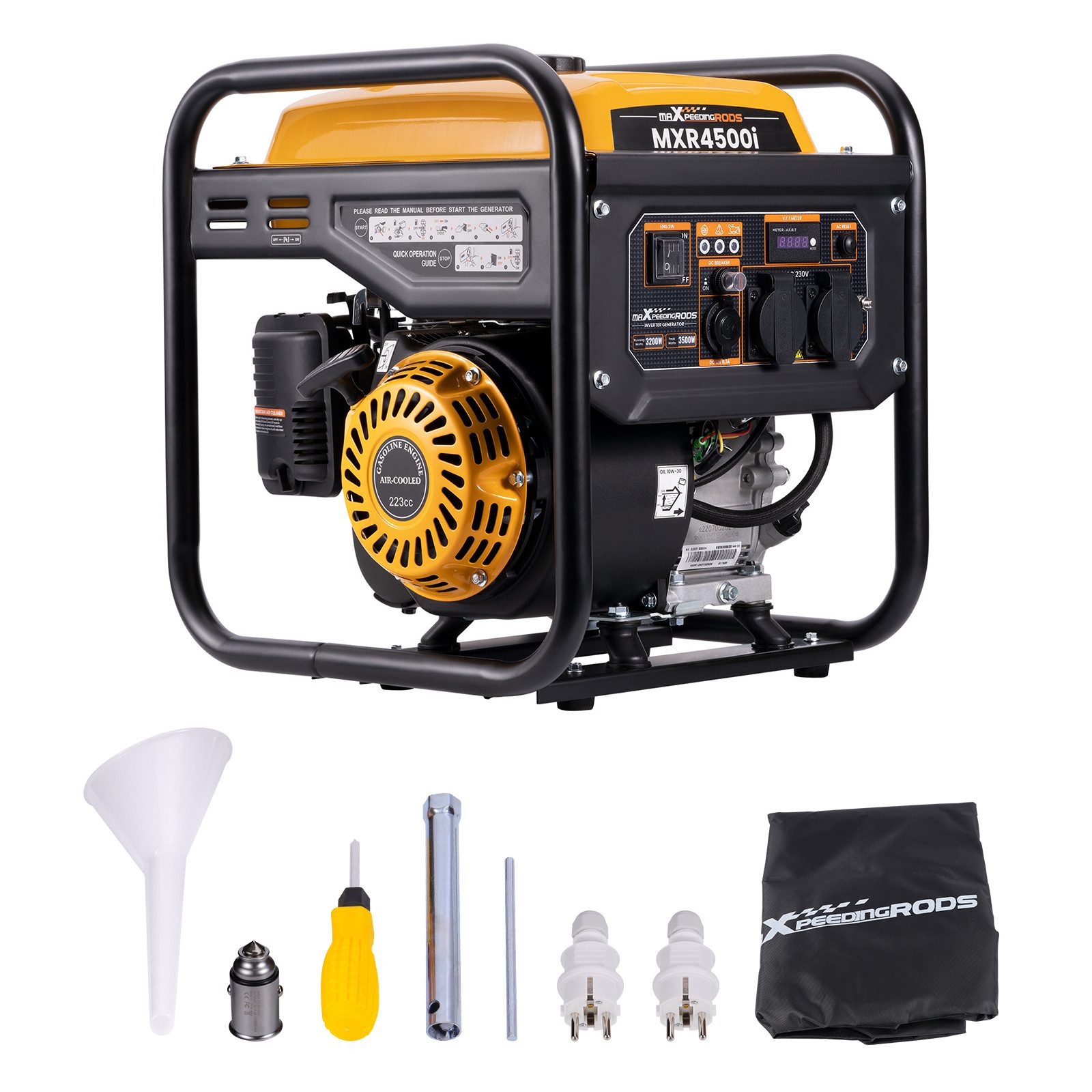 maXpeedingrods Stromerzeuger MXR4500, 3,5 in kW, (1-tlg), Inverter Benzin Notstromaggregat