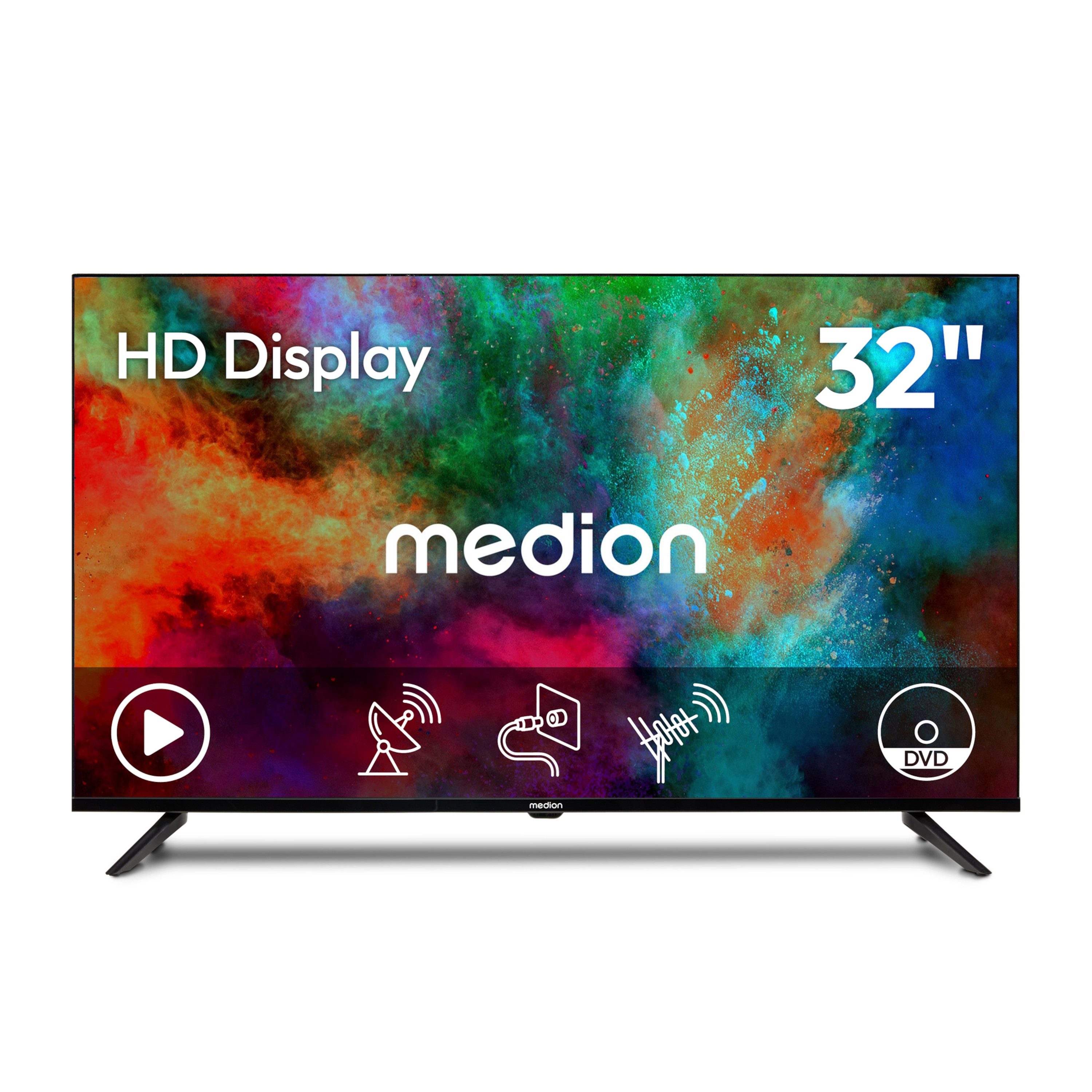Medion® MD832003 LCD-LED Fernseher (80 cm/32 Zoll, 720p HD Ready, Pay-TV, 60Hz, E8322601)