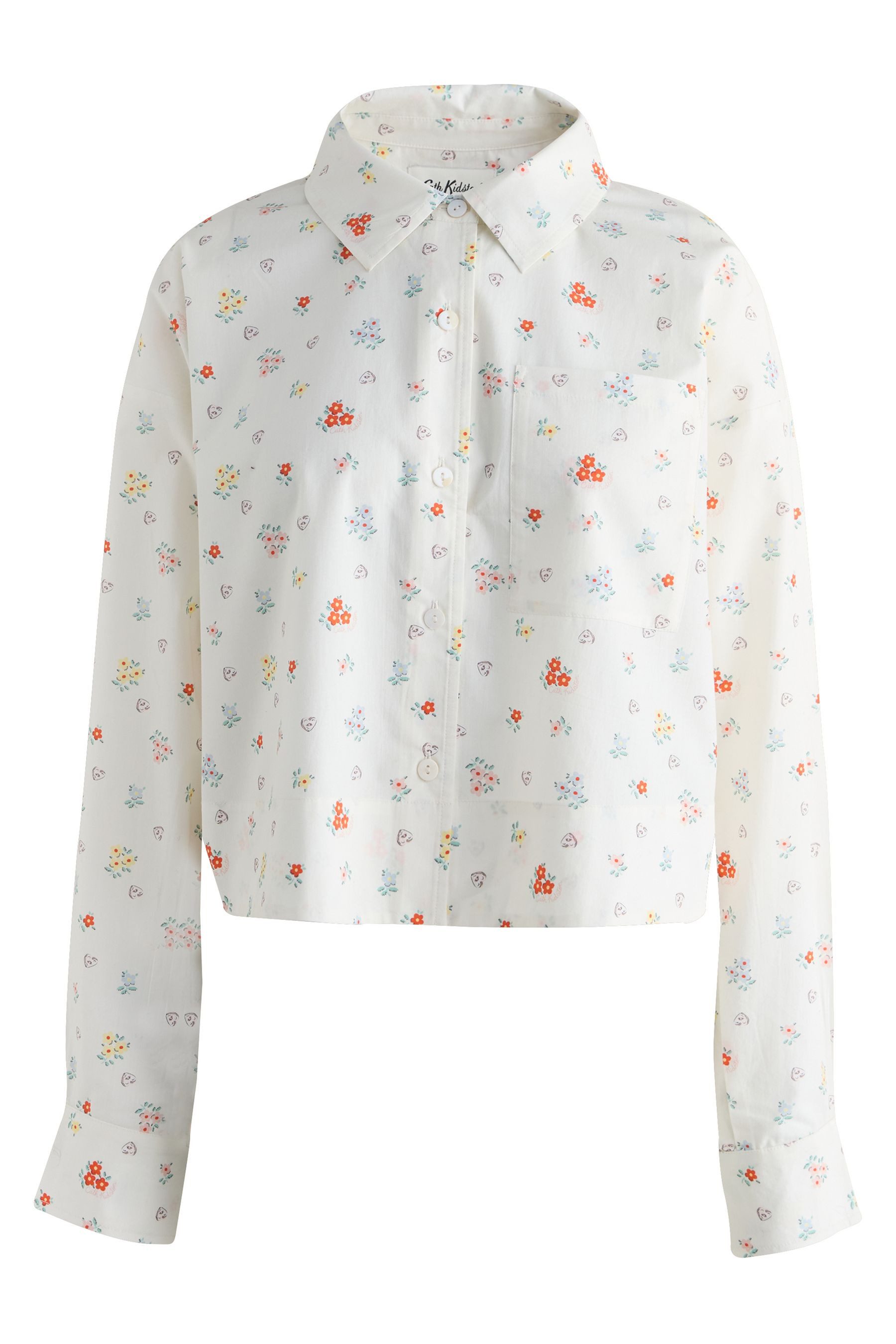 Cath Kidston Hemdbluse Cath Kidston verkürztes Hemd aus Baumwolle (1-tlg)