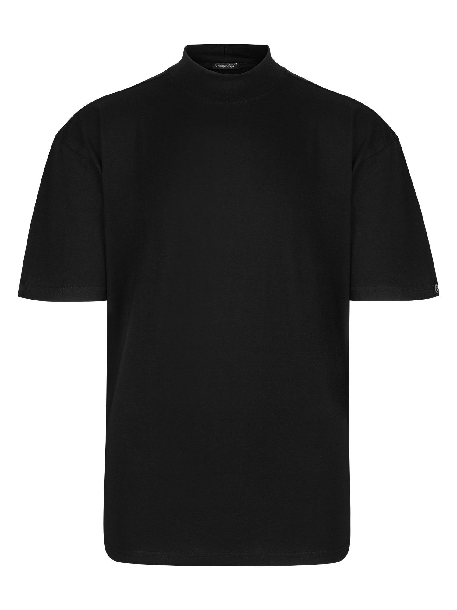 dicker trueprodigy Phoenix Black Stoff Oversize-Shirt Stehkragen Logo