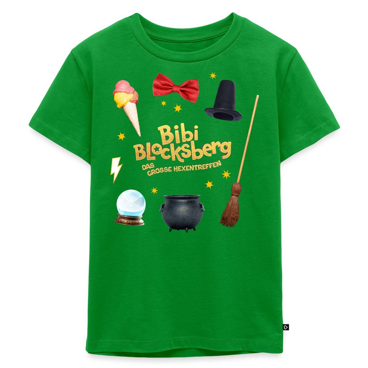 T-Shirt Bibi Blocksberg Film Mit Hexenzubehör Und Logo Kinder Premium T-Shirt