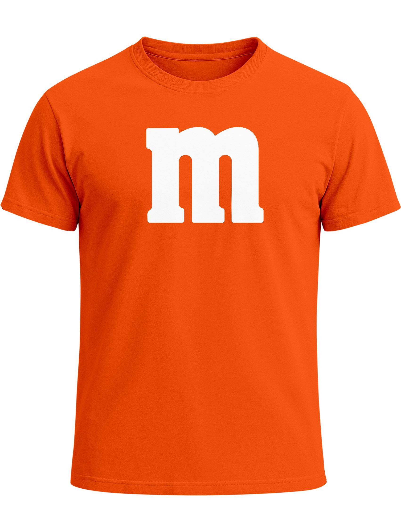 MoonWorks Print-Shirt Herren T-Shirt Gruppen-Kostüm M Aufdruck Kostüm Fasching Karneval mit Print