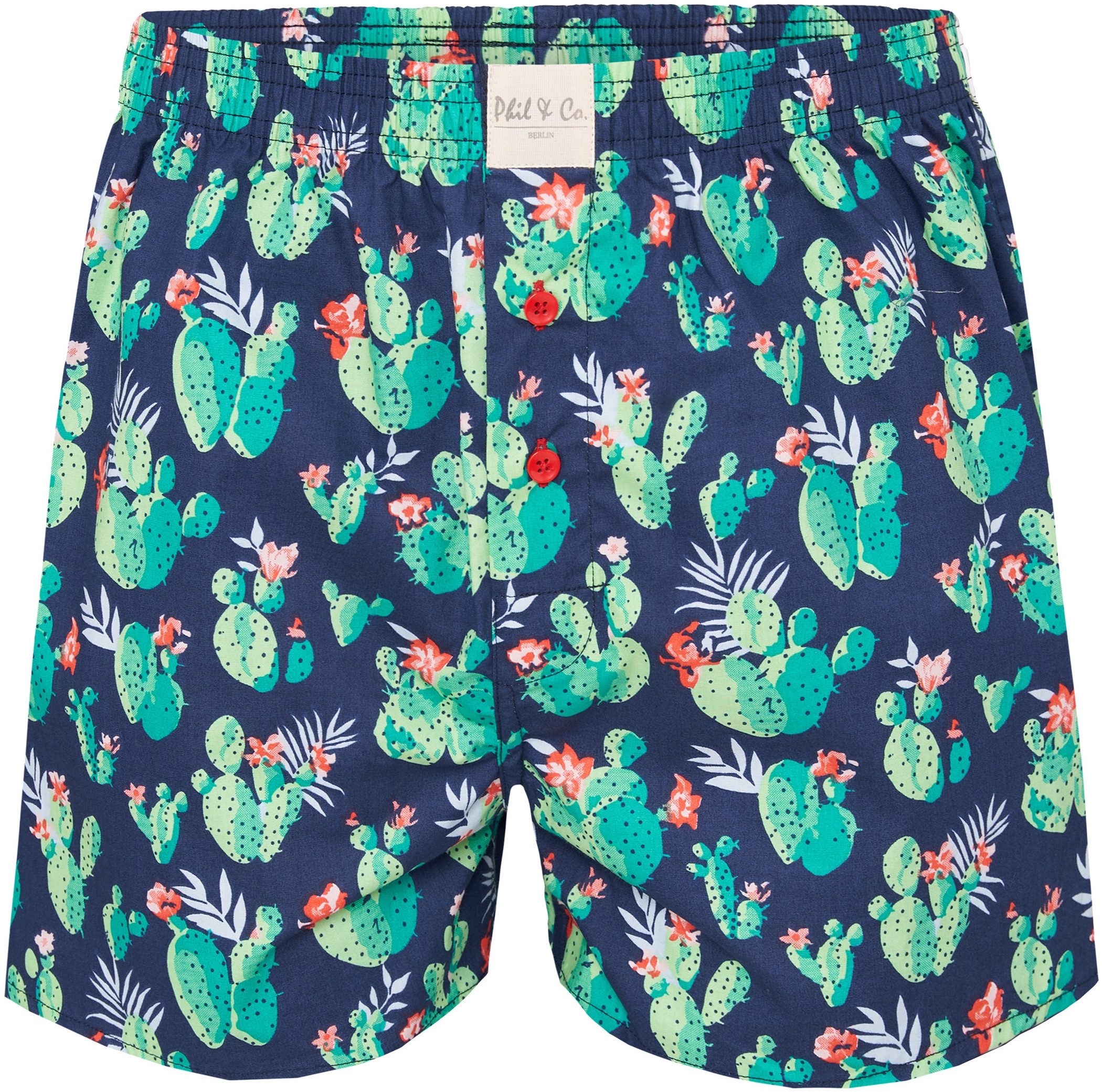 Phil & Co. Boxershorts 6 Phil & Co. Berlin Webboxer Herren american Boxer Boxershorts Shorts (1-St)