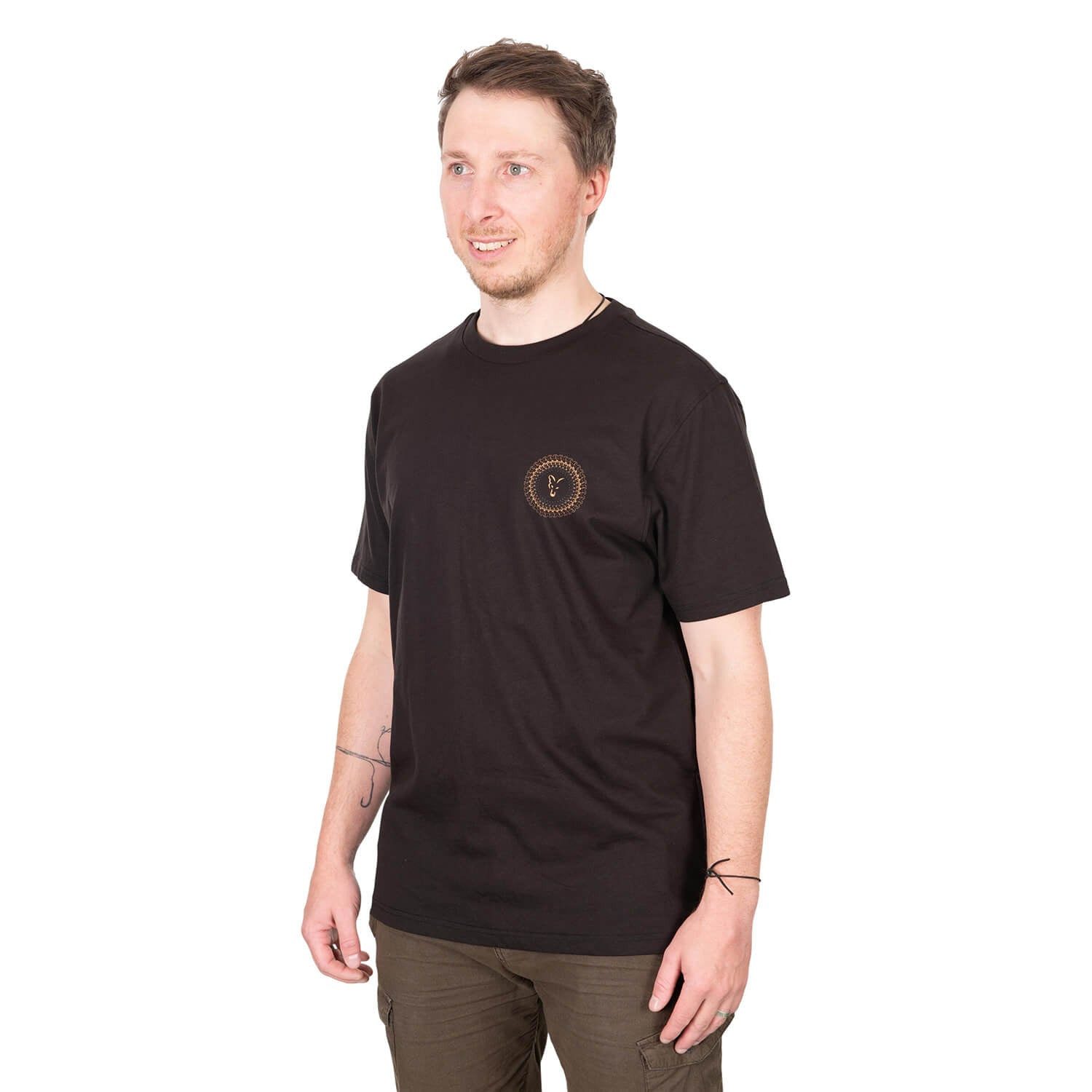 FOX International T-Shirt Fox Circle Braun Herren Baumwolle
