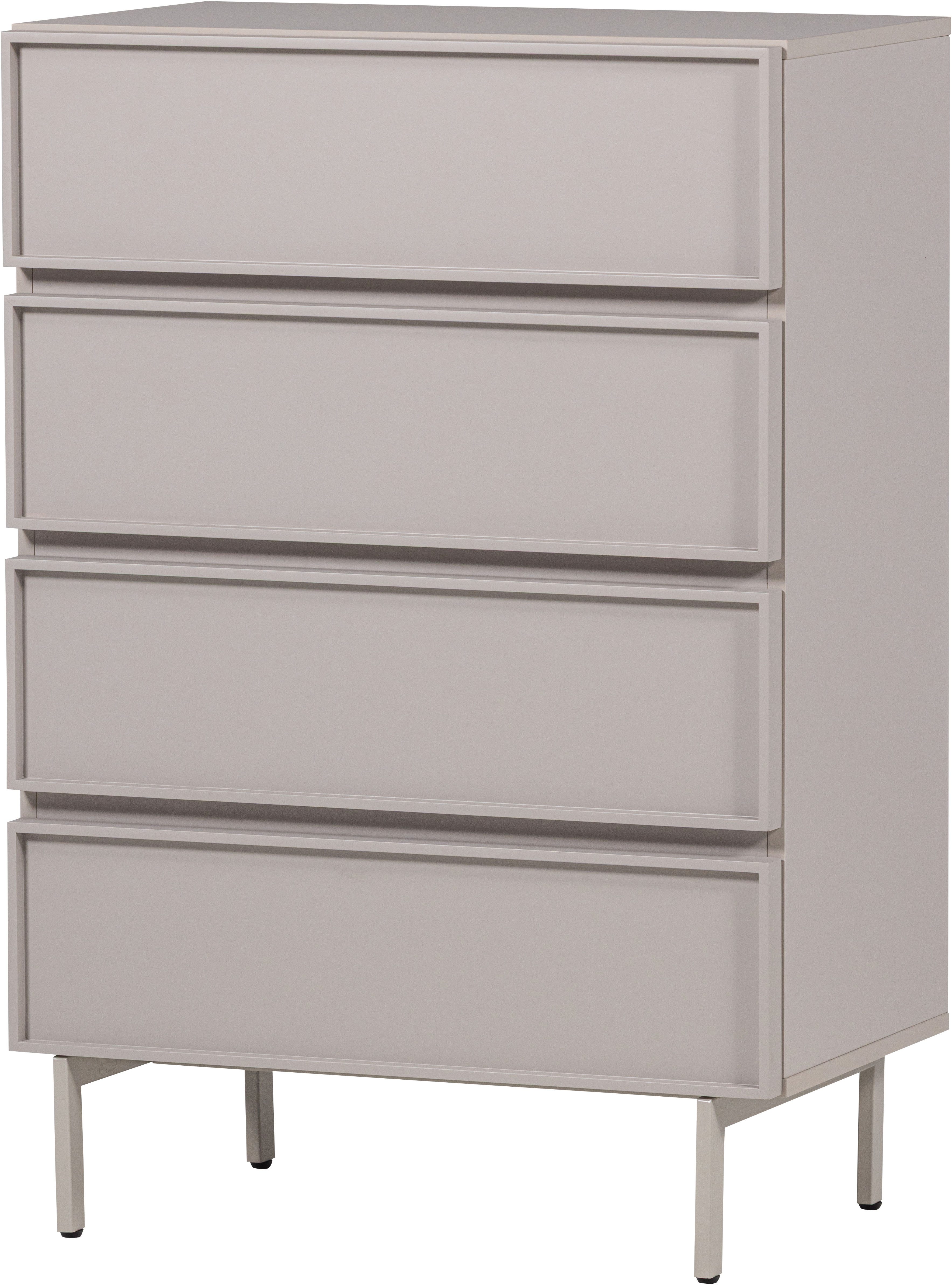 WOOOD Sideboard Tours mit Melamin-MDF und sichtbare Maserung B 70 x T 42 x H 102 cm, Tragkraft Deckplatte 50 kg, kratz- und hitzebeständige Oberfläche