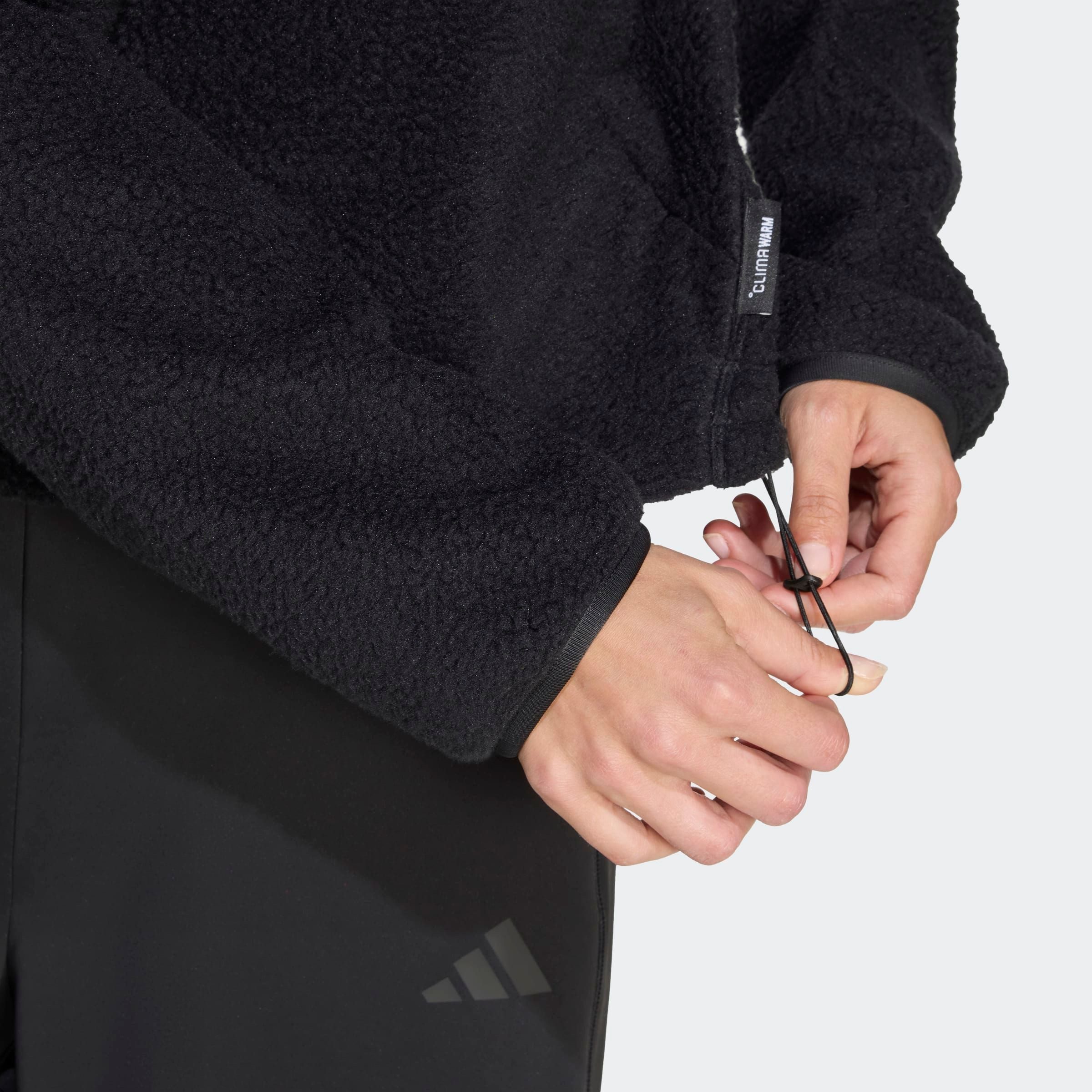 adidas Sportswear Sweatjacke CITY TECH HIGH PILE FLEECE HALF-ZIP