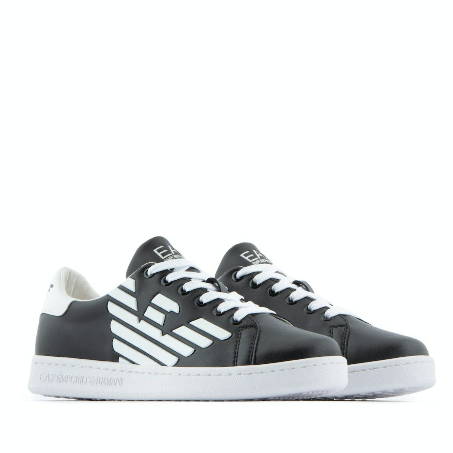 Emporio Armani Emporio Armani Sneaker schwarz/ weiß Adler Sneaker