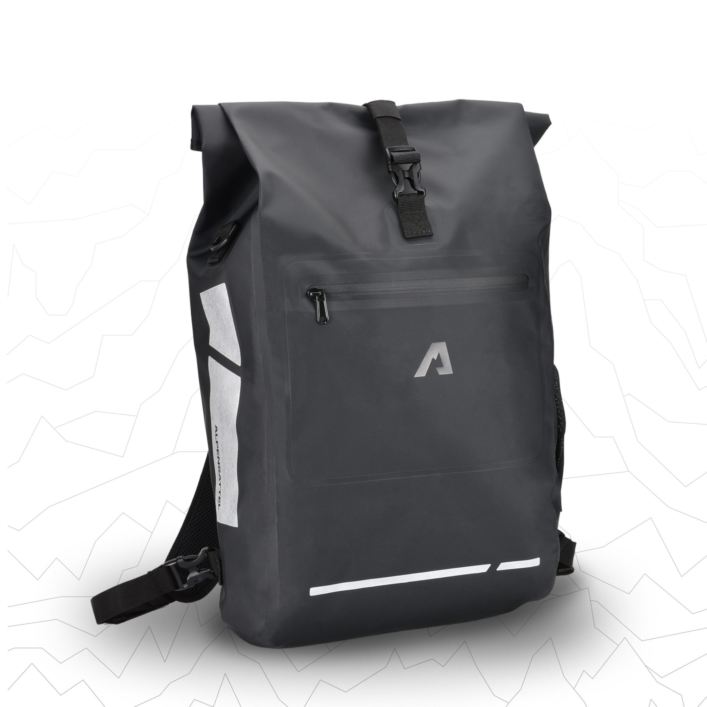 Alpensattel Fahrradtasche 3 in 1 Fahrradtasche (Einzelartikel, 1-tlg., 3-in-1 Tasche: Rucksack, Umhängetasche, Gepäckträger), 3in1 Fahrradtasche: Rucksack, Umhängetasche & Gepäckträger