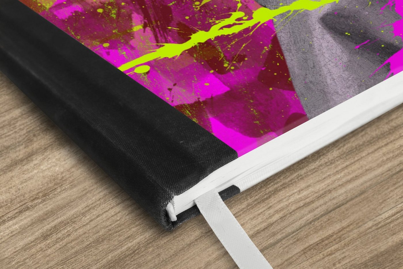 Thumbnail - MuchoWow Notizbuch Das Mädchen mit dem Perlenohrring - Johannes Vermeer - Neon, Notebook, Notizblock a5, Tagebuch, Journ...