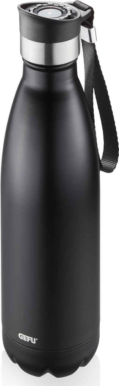 GEFU Thermoflasche OLIMPIO, ideal für kohlensäurehaltige Getränke