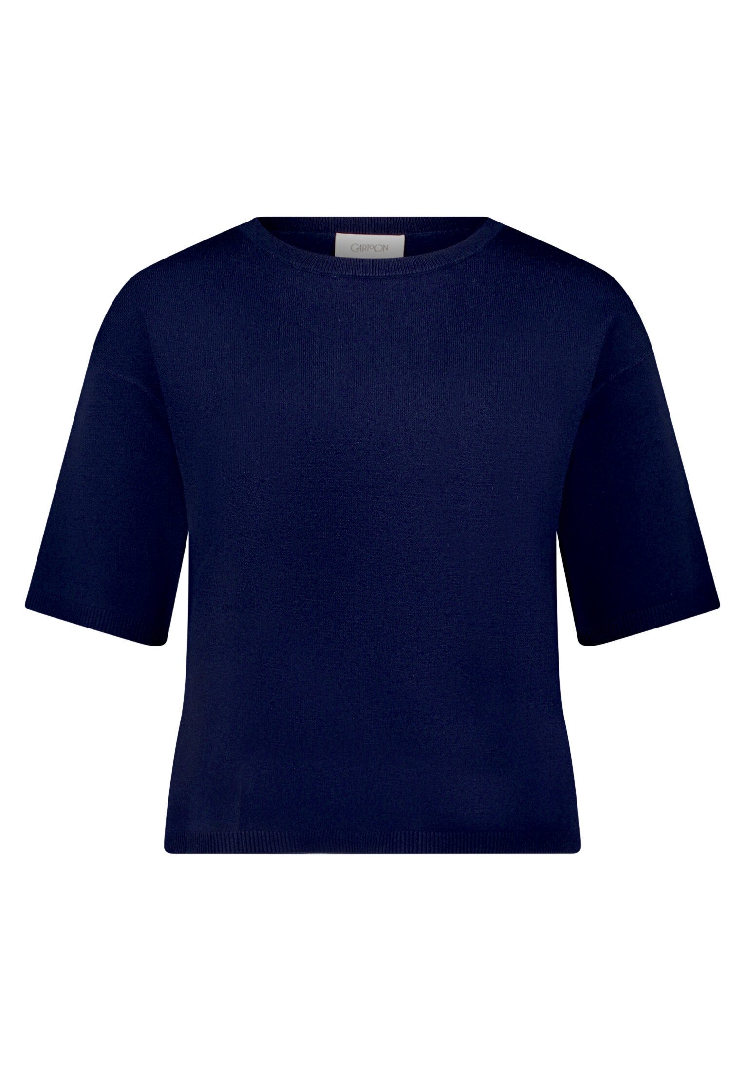 Cartoon Kurzarmshirt Damen mit Rundhalsausschnitt (1-tlg)