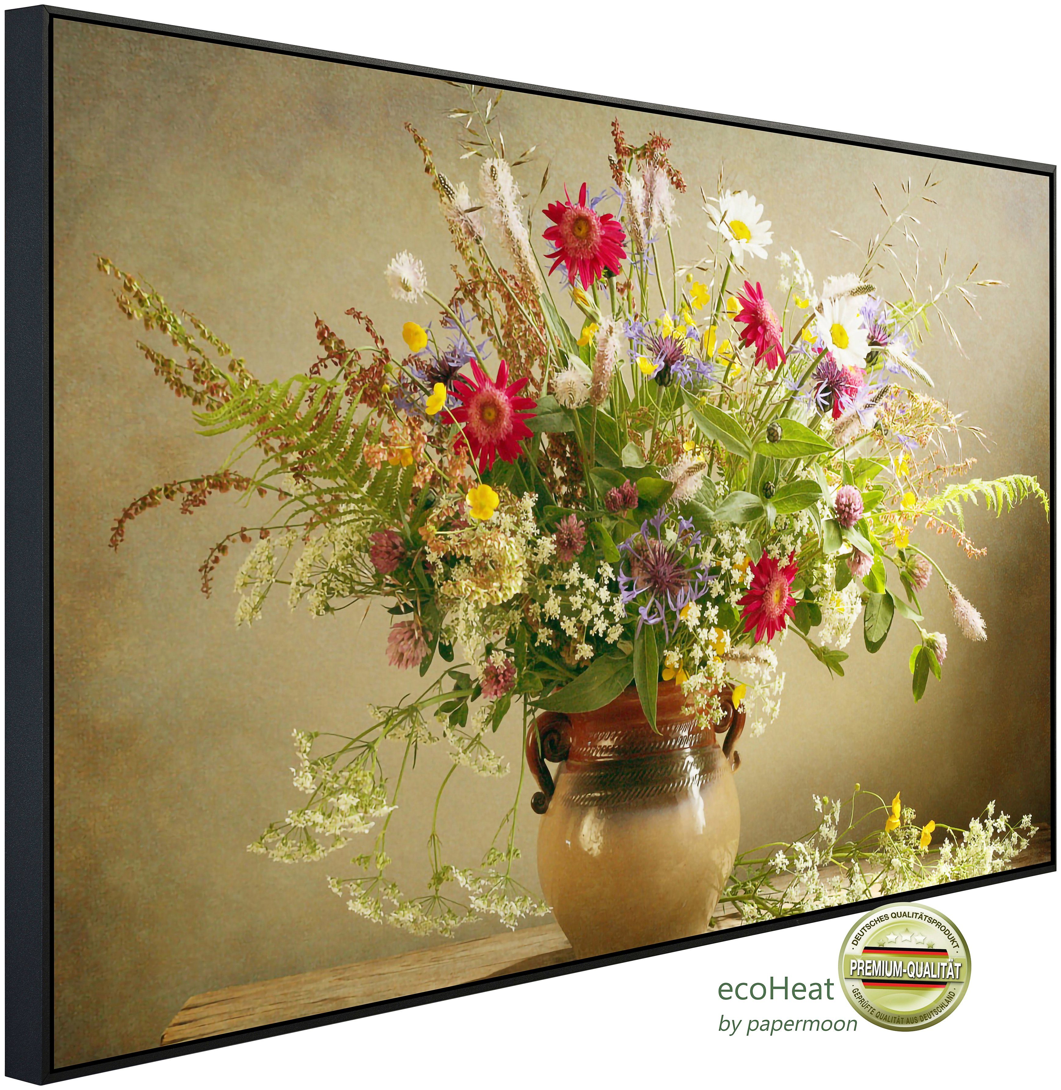 Papermoon Infrarotheizung Blumen in Vase, sehr angenehme Strahlungswärme