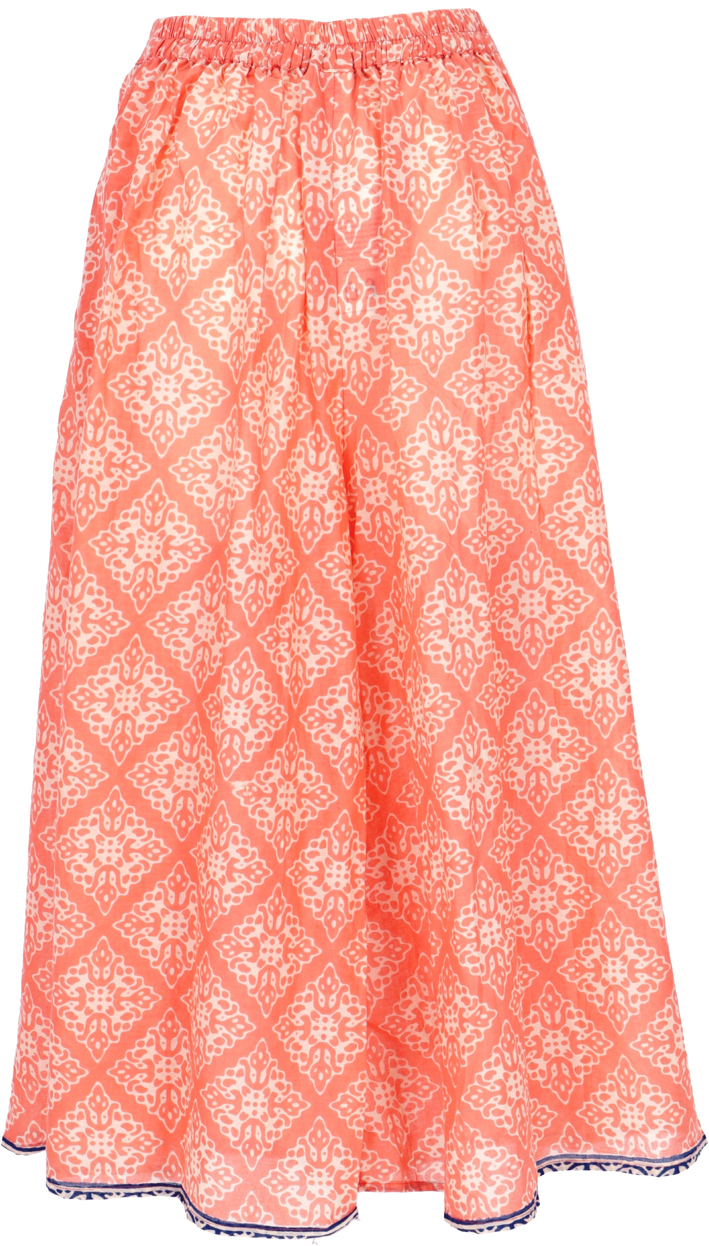 Guru-Shop Relaxhose Knöchellange Palazzohose, weite Boho.. alternative Bekleidung