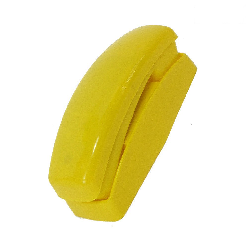 Wickey Spieltelefon - Gelbes Zubehör für Kindebett, Sandkasten, Schaukel & Spielturm, (Realistisches Spielerlebnis mit Hörer-Klick - Fördert Sprache & soziale Fähigkeiten, Ideal als Erweiterung oder Geschenk - Sorgt für lebendige Rollenspiele), extrem witterungsbeständig - UV-beständig & farbecht – auch bei Sonne