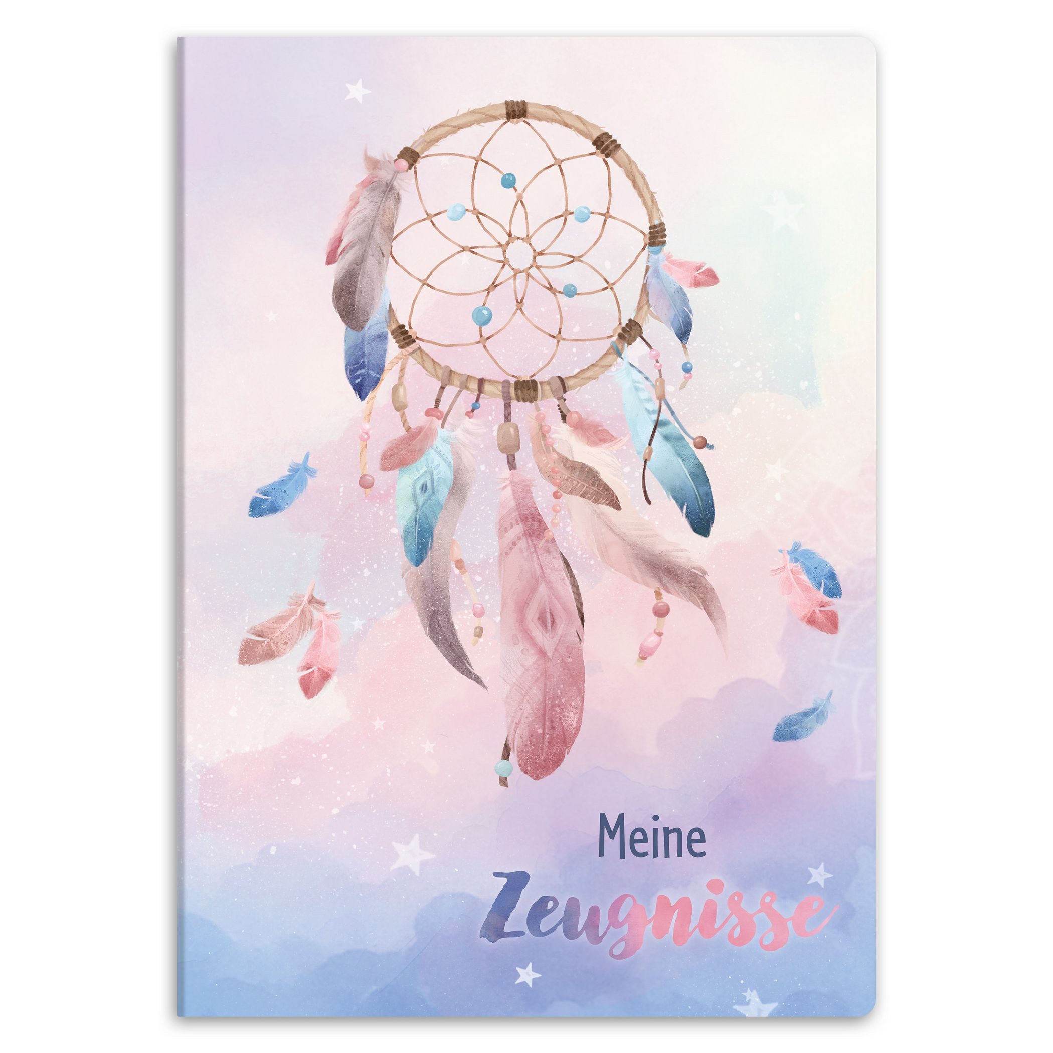 itenga Bewerbungsmappe itenga Zeugnismappe A4 Kunststoff Sichtbuch Motiv TRAUMFÄNGER