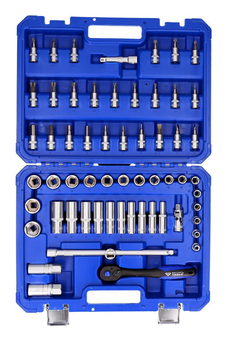 Brilliant Tools Steckschlüssel (61 St), 3/8" Satz, 61-teilig