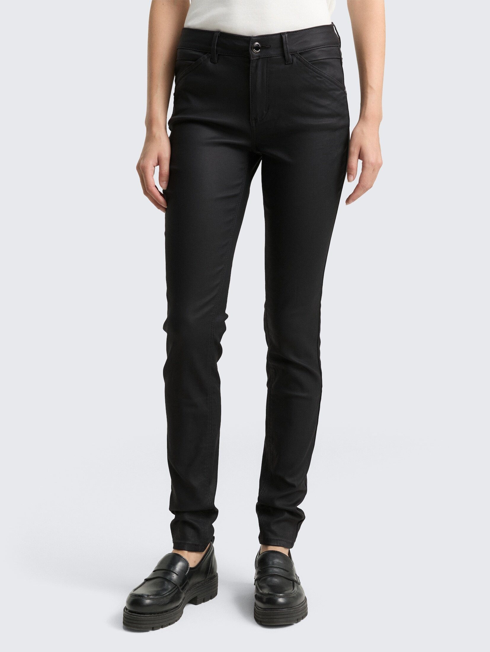 TOM TAILOR Skinny-fit-Jeans Jeanshosen Coated TTLUCIE günstig online kaufen