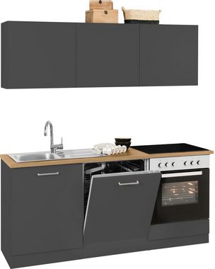 HELD MÖBEL Küchenzeile Kehl, mit E-Geräten, Breite 180 cm, inkl. Geschirrspülmaschine