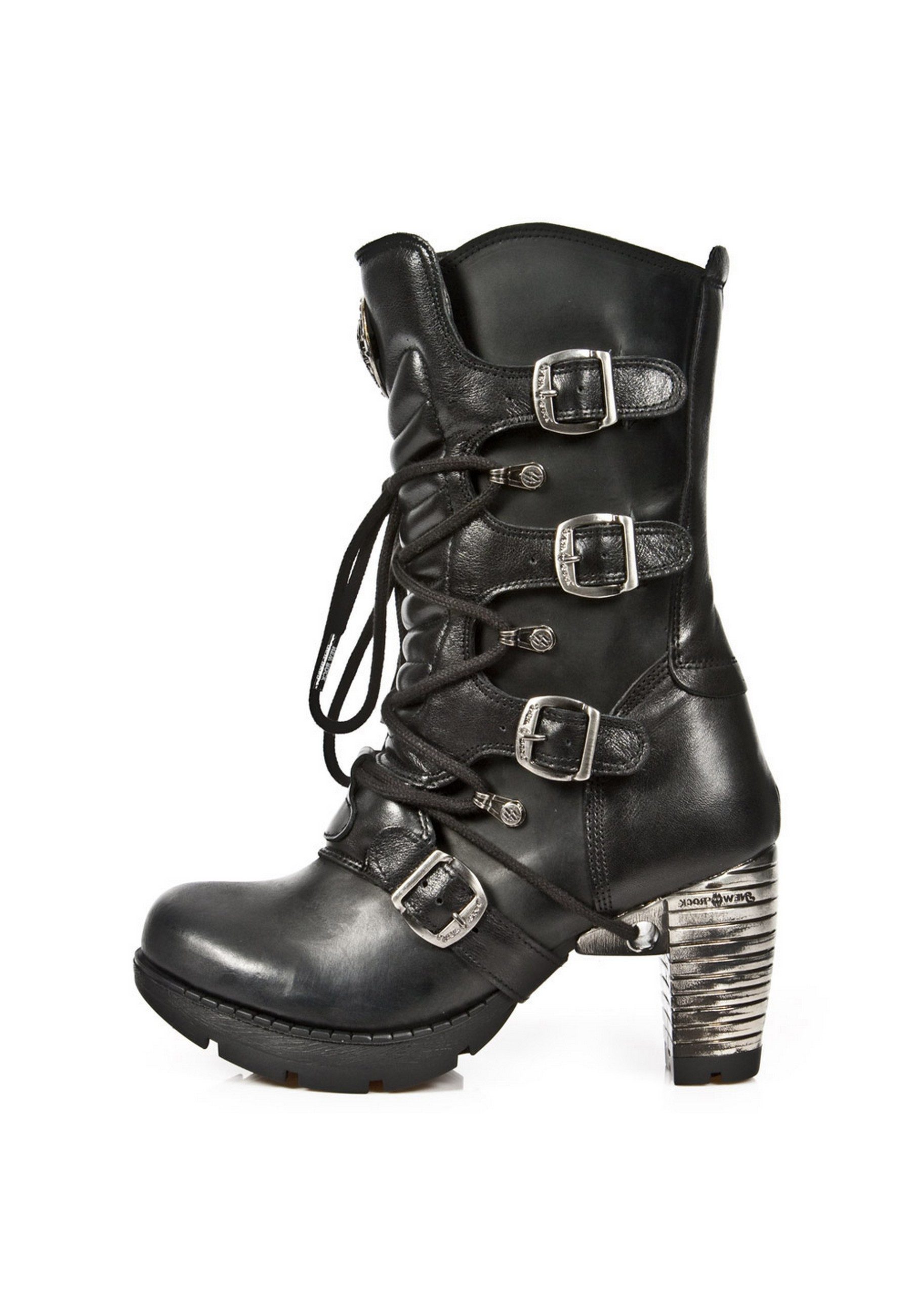 New Rock M-TR003-S1 Ankleboots Rock-Chic mit Metalelementen für Selbstbewus günstig online kaufen